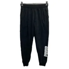 PUMA スウェットパンツ M ブラック ホワイト プーマ イージーパンツ スポーティー ボトムス 古着卸 アメリカ仕入 2508-660