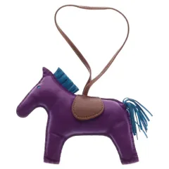 HERMES (エルメス) ロデオGM バックチャーム パープル