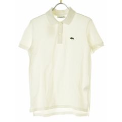 snidel LACOSTE ホワイト クロップドポロシャツ - メルカリ