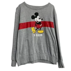 Disney キャラクタースウェット トレーナー ディズニー S~ グレー プルオーバー 古着卸 アメリカ仕入 a701-6196のサムネイル