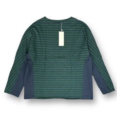 定価20900円 新品 my beautiful landlet BASQUE BORDER L/S T-SHIRT バスクボーダー長袖Tシャツ カットソー マイビューティフルランドレット WM018-TP232182 グリーン 0 71973A5