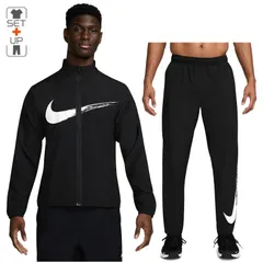 ナイキ トレーニングウェア メンズ 上下 ジャージ NIKE Dri-FIT 長袖ジャケット ロングパンツ セットアップ 薄手 クロスジャージ スポーツウェア  上下組 ランニング  ヨガ トレ 服   メンズウエア/HV0395-HV0391-010