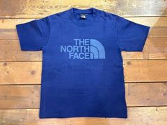 THE NORTH FACE ザ・ノースフェイス size S 半袖クルーネックTシャツ NT32143 ロゴプリント アウトドア ネイビー メンズ