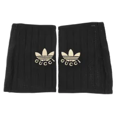 GUCCI (グッチ) 22SS×adidas アディダス ロゴ ニット グローブ 手袋 ブラック 715086のサムネイル