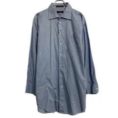 NAUTICA 長袖 チェックシャツ ノーティカ L~ ブルー ポケット 古着卸 アメリカ仕入 a612-7475のサムネイル