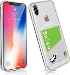 【数量限定】iPhoneXR TPUケース iPhoneXR TPUケース カード収納 Cavor iPhoneXR 背面 財布型 ケース クリア 6.1インチ 指紋防止 落下防止 薄型軽量 Qi急速充電対応 iPhone XR 専用 保護カバー iPhone
