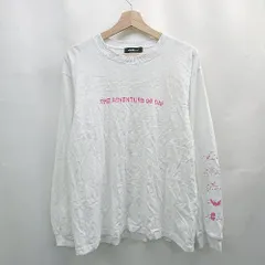 ◇ Θ CONVERSE STARS コンバーススター シンプル系 長袖 長袖Ｔシャツ サイズ3 ホワイト系 レディース E  【1507160027742】