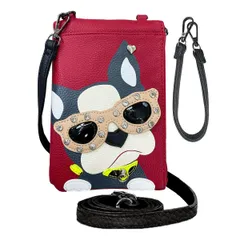 【在庫処分】シンプル 斜め掛け 携帯ポーチ ショルダーバッグ ドッグポーチ ドッグ 縦型 かわいい スマホポシェット レディース スマホポーチ Rose] [DIVA