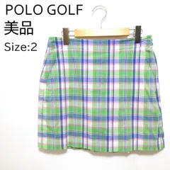 POLO GOLF スカート グリーン系 チェック柄 2 インナーパンツ一体型 ゴルフウェア ラルフローレンのサムネイル