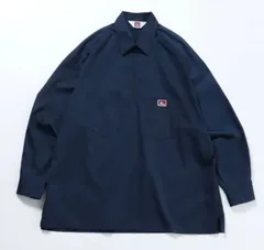 BEN DAVIS ベンデイビス ハーフジップ ワークシャツ NAVYのサムネイル