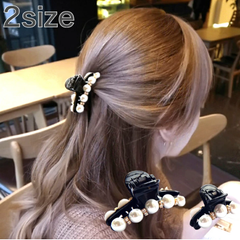 ヘアアクセサリー レディース ミニ バナナクリップ ヘアクリップ ヘアアクセ パール 真珠 バンスクリップ クリップ かわいい オシャレ 髪留め 髪飾り ヘアアレンジ まとめ髪 シンプル 上品 結婚式 パーティー 簡単 ライトストーン ビジュー ek2-9
