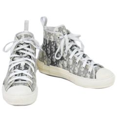 本物 ディオール オム DIOR HOMME トロッター ハイカット スニーカー 44 PVC ラバー ホワイト メンズ 靴 シューズ 中古 【フォロー割】