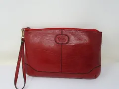 ◆Dakota ダコタ　クラッチバッグ　セカンドバッグ　レザー　赤　バッグ　中古◆13785★