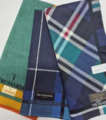 【新品】TRUSSARDI メンズハンカチ 3枚セット