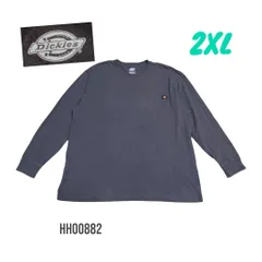 ビッグ　メンズ長袖カットソーTシャツ2XLグレーディッキーズ HH00882