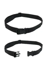 [CARRY ALL BEFORE ONE] ワンタッチバックル 作業ベルト ショルダーストラップ 2個セット 作業用 業務用 ポーチ用 ウエストポーチ用 ナースポーチ用 付け替え用 予備 交換用 長さ調節可能 ウエストベルト2個  [ウエスト×2/ブラック]