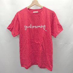 ◇ ⊂ COMMON GULL PRODUCTS コモンガルプロダクツ moco marts × gull コラボ 半袖 Tシャツ サイズM レッド レディース E  【1412260022323】