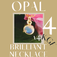 オパール　ブリリアント“4" 14kgf ネックレス