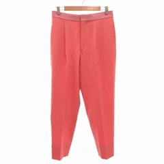 ドゥロワー Drawer 美品 20AW ウールギャバ切り替えタックパンツ スラックス テーパード 6514-236-1037 サーモンピンク 40 /FF  IBO63