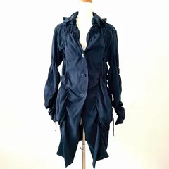 #anc イッセイミヤケ ISSEYMIYAKE コート 紺 スエード調 変形 レディース [856275]のサムネイル