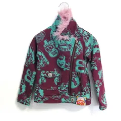 ジャム ライダースジャケット アウター ジャージー ファー キッズ 女の子用 100サイズ パープル JAM 【中古】のサムネイル