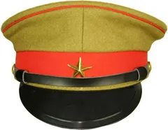 精密復刻版　着脱可能帽垂れ付き日本軍　陸軍　ウール製　略帽　軍帽