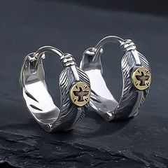 フェザー 羽 シルバー リング ピアス ユニセックス