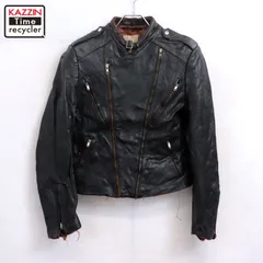 Brooks70s Vintageダブルライダースジャケット黒地金文字タグ 2021スペシャル入荷❗️】80's頃 BROOKS ダブルライダースジャケット
