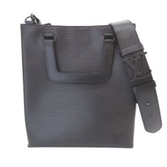 ≪値下げ≫【中古】LOUIS VUITTON【ルイヴィトン】M58497 サックプラ フォールド エピ ノワール ショルダーバッグ ブラック 斜めかけ 2WAYバッグ 黒 A2402822 【無料ギフトラッピング承ります】