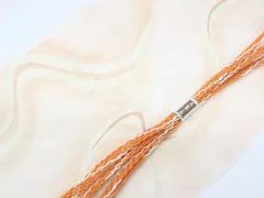 【一輝堂】【着物】和装小物 帯締め帯揚げセット 夏物 夏 平組 曲線文 帯締 帯揚 25w05-7074