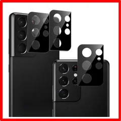 【匿名配送】Model: Galaxy S21 Ultra Galaxy S21 Ultra レンズフィルム ブラック 【 3枚セット- 日本旭硝子 】 SCG