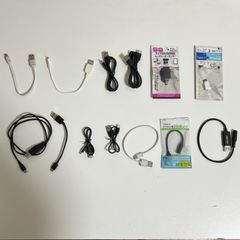 [スマホ]USBケーブル系11本＋変換アダプタ2本　まとめ売り(バラ売り可)