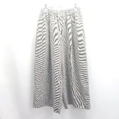 ◇ Θ SM２ サマンサ モスモス ウエストゴム チェック柄 ワイドパンツ サイズF グレー系 レディース E  【1504240006994】