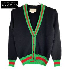 GUCCI グッチ 【美品/国内正規】448548 Vネック ウェブライン XS