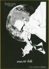 【中古】紙製品 夜神月(地球) ミニ色紙 モノクロ 「デスノート展 DEATH NOTE EXHIBITION」 前半入場特典