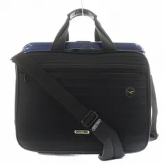 リモワ RIMOWA ルフトハンザ ボレロ ノートブック ハンドバッグ ショルダーバッグ 2way ブリーフケース トラベルケース 青 ブルー 黒 ブラック /AN9 ●Dのサムネイル
