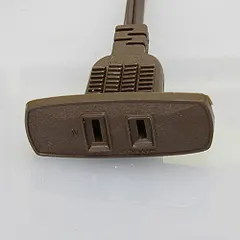 ノア NOATEK(ノアテック) 家具用コンセント（什器用） 1ヶ口コンセント 茶 VFFコード1.5m ワンタッチ式 ｜在庫あり