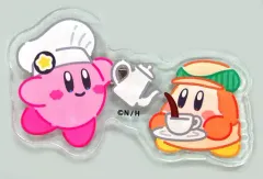 【中古】バッジ・ピンズ(キャラクター) カービィ＆ワドルディ(コーヒー) アクリルバッジ 「星のカービィ カービィカフェ」