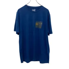 UNDER ARMOUR 半袖 プリントTシャツ M ブルー アンダーアーマー プルオーバー カットソー スポーツ 古着卸 アメリカ仕入 a704-6088