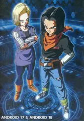 【中古】食玩 雑貨 11.人造人間17号＆人造人間18号(ノーマル) 「ドラゴンボール ポストアートウエハース UNLIMITED 2」