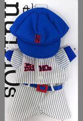 【中古】ぬいぐるみ 野球ユニフォーム(オリジナル/ホワイト) nuiMOs-ぬいもーず- ぬいぐるみ用衣装 「ディズニー」 ディズニーストア限定
