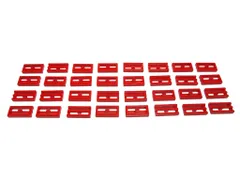 レゴ★赤色のグリルタイル３２点セット（中古品）