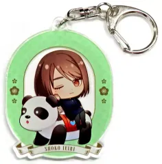 【中古】キーホルダー 家入硝子(枠有り) 「呪術廻戦×浅草花やしき トレーディング 懐玉・玉折 ちびキャラ アトラクションver. アクリルキーホルダー」