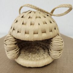 ハムスターなどの小動物の家族のお部屋に最適！手作りミニちぐら・紙紐製
