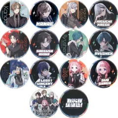 【中古】バッジ・ビンズ 全7種セット 缶バッジ2個セット 「くじスクエア にじさんじ 七次元生徒会!くじ」 D賞