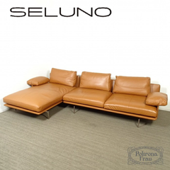 ◾︎SELUNO◾︎ 【展示超美品】Poltrona Frau ポルトローナフラウ  Get Back / ゲットバック カウチソファ / 本革 480万 v500