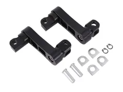ハーレー 用 スポーツスター XL833 XL1200 ダイナ ソフテイル ツーリング ステップ エクステンション ペグ ブラケット CNC ブラック 社外品のサムネイル