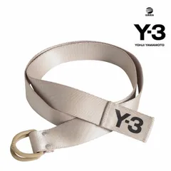 Y-3(adidas×Yohji Yamamoto) Y3 LOGO BELT STONE KHAKI A7EK ワイスリー アディダス ヨージヤマモト ロゴ リングベルト ベージュ カーキ メンズ 男性 レディース 女性 小物 アクセサリー ストリート ワン