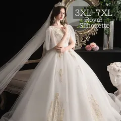 ウェディングドレス パーティ 白 ベール ホワイト 結婚式 紐タイプ ロングドレス 3XL XXXL 4XL XXXXL 5XL 6XL 7XL 花嫁 披露宴 Aライン 透け感 撮影会 レース 謝恩会 前撮り Vネック チュール