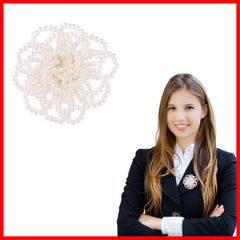 【新品・未使用】レディース 入学式 結婚式 入学 卒業 卒業式 セレモニー フォーマル 入園 真珠 パール ブローチ 白 コサージュ nalaina